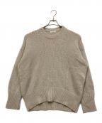 GALERIE VIEギャルリーヴィー）の古着「ファインウール クルーネックプルオーバー」｜ベージュ