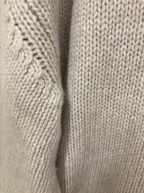 GALERIE VIE（ギャルリーヴィー）GALERIE VIE (ギャルリーヴィー) ファインウール クルーネックプルオーバー ベージュ サイズ:SIZE Mの古着・服飾アイテム