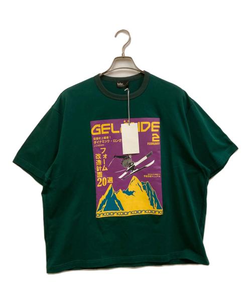 KOLOR（カラー）KOLOR (カラー) グラフィックTシャツ グリーン サイズ:3の古着・服飾アイテム