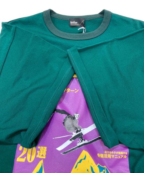 KOLOR（カラー）KOLOR (カラー) グラフィックTシャツ グリーン サイズ:3の古着・服飾アイテム