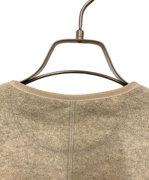DANTON（ダントン）DANTON (ダントン) ノーカラーフリースジャケット ベージュ サイズ:SIZE　36の古着・服飾アイテム