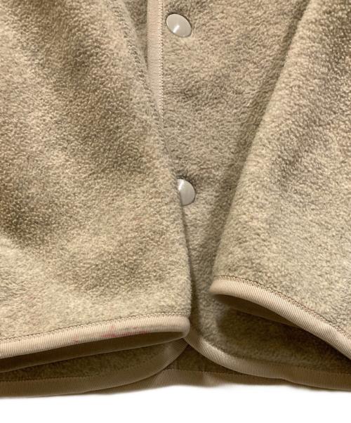 DANTON（ダントン）DANTON (ダントン) ノーカラーフリースジャケット ベージュ サイズ:SIZE　36の古着・服飾アイテム