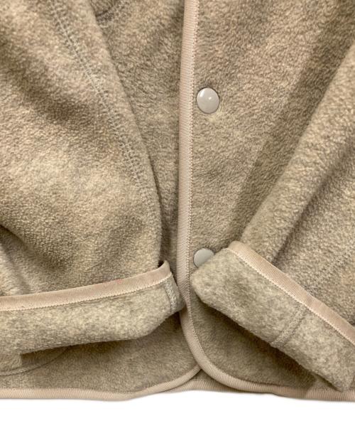 DANTON（ダントン）DANTON (ダントン) ノーカラーフリースジャケット ベージュ サイズ:SIZE　36の古着・服飾アイテム