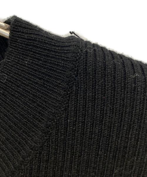 Mystrada（マイストラーダ）Mystrada (マイストラーダ) アシメペプラムニット ブラック サイズ:38の古着・服飾アイテム