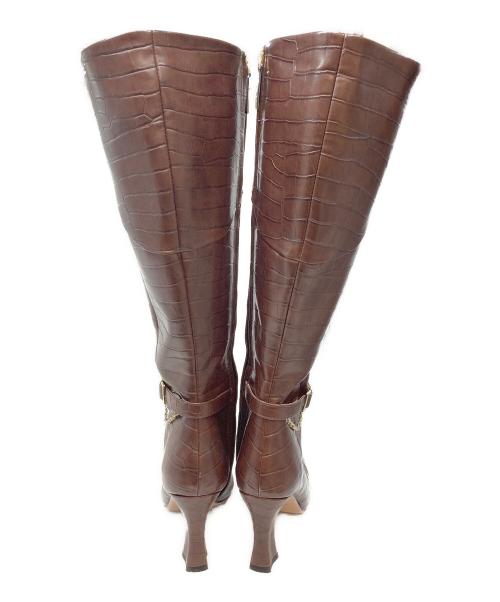 HER LIP TO（ハーリップトゥ）Her lip to (ハーリップトゥ) Vegan Leather Knee-High Boots ブラウン サイズ:24㎝（38）の古着・服飾アイテム