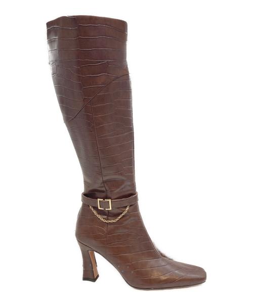 HER LIP TO（ハーリップトゥ）Her lip to (ハーリップトゥ) Vegan Leather Knee-High Boots ブラウン サイズ:24㎝（38）の古着・服飾アイテム