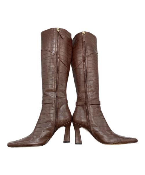HER LIP TO（ハーリップトゥ）Her lip to (ハーリップトゥ) Vegan Leather Knee-High Boots ブラウン サイズ:24㎝（38）の古着・服飾アイテム
