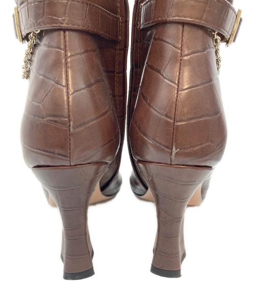 HER LIP TO（ハーリップトゥ）Her lip to (ハーリップトゥ) Vegan Leather Knee-High Boots ブラウン サイズ:24㎝（38）の古着・服飾アイテム