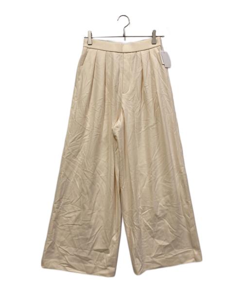RIVE DROITE（リヴドロワ）RIVE DROITE (リヴドロワ) 両面起毛タックワイドスラックス アイボリー サイズ:SIZE 38 未使用品の古着・服飾アイテム