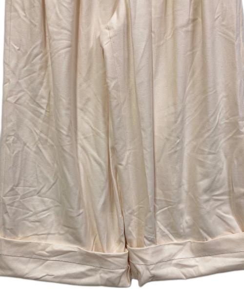 RIVE DROITE（リヴドロワ）RIVE DROITE (リヴドロワ) 両面起毛タックワイドスラックス アイボリー サイズ:SIZE 38 未使用品の古着・服飾アイテム