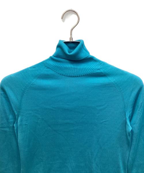 Yue（ユエ）yue (ユエ) タートルネックニット スカイブルー サイズ:Mの古着・服飾アイテム