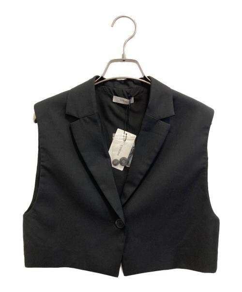 COHINA（コヒナ）COHINA (コヒナ) ショートジレ×ナロースカートセットアップ ブラック サイズ:SIZE Sの古着・服飾アイテム