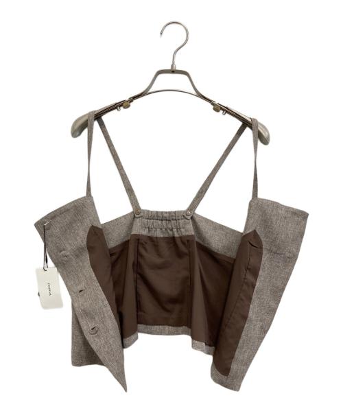 COHINA（コヒナ）COHINA (コヒナ) ビスチェチュールスカートセットアップ ブラウン サイズ:SIZE Freeの古着・服飾アイテム