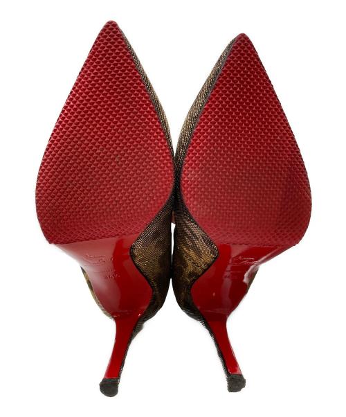Christian Louboutin（クリスチャン・ルブタン）Christian Louboutin (クリスチャン・ルブタン) レオパードパンプス ゴールド サイズ:22.5の古着・服飾アイテム