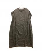 MERCIメルシー）の古着「リネンブラウスワンピース」｜ブラック