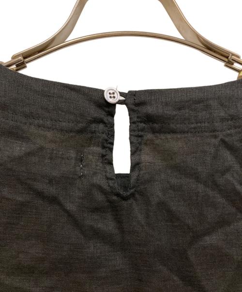 MERCI（メルシー）MERCI (メルシー) リネンブラウスワンピース ブラック サイズ:-の古着・服飾アイテム