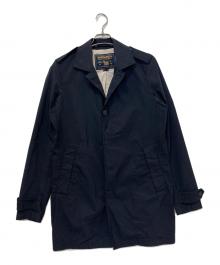 WOOLRICH John Rich & Bros（ウールリッチジョンリッチブラザーズ）の古着「ハーフムーン ポケット ステンカラーコート」｜ネイビー