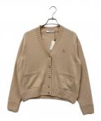 maison kitsuneメゾンキツネ）の古着「ベイビーフォックスパッチ カーディガン」｜ピンク