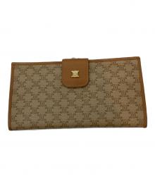 CELINE（セリーヌ）の古着「マカダム柄長財布」｜ベージュ