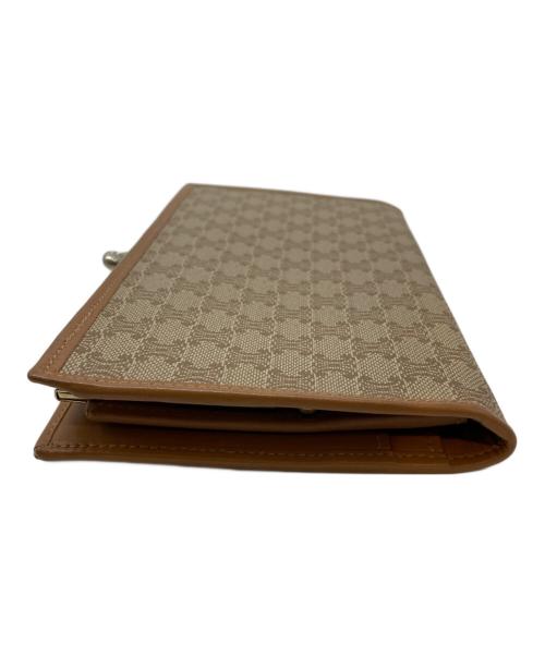 CELINE（セリーヌ）CELINE (セリーヌ) マカダム柄長財布 ベージュの古着・服飾アイテム