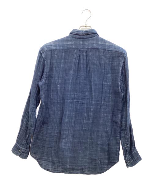 R BY 45rpm（アールバイフォーティファイブアールピーエム）R BY 45rpm (アールバイフォーティファイブアールピーエム) 藍染ガーゼシャツ インディゴ サイズ:4の古着・服飾アイテム