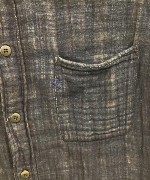 R BY 45rpm（アールバイフォーティファイブアールピーエム）R BY 45rpm (アールバイフォーティファイブアールピーエム) 藍染ガーゼシャツ インディゴ サイズ:4の古着・服飾アイテム