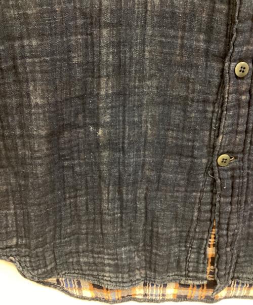 R BY 45rpm（アールバイフォーティファイブアールピーエム）R BY 45rpm (アールバイフォーティファイブアールピーエム) 藍染ガーゼシャツ インディゴ サイズ:4の古着・服飾アイテム