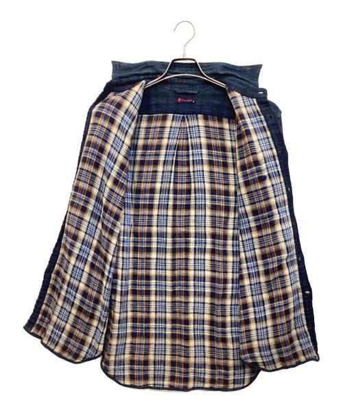 R BY 45rpm（アールバイフォーティファイブアールピーエム）R BY 45rpm (アールバイフォーティファイブアールピーエム) 藍染ガーゼシャツ インディゴ サイズ:4の古着・服飾アイテム