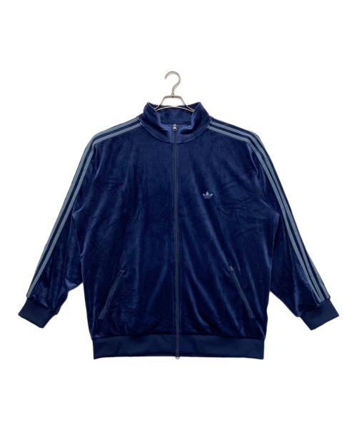 adidas Originals（アディダスオリジナル）adidas originals (アディダスオリジナル) ベロアトラックジャケット ネイビー サイズ:SIZE 3XLの古着・服飾アイテム