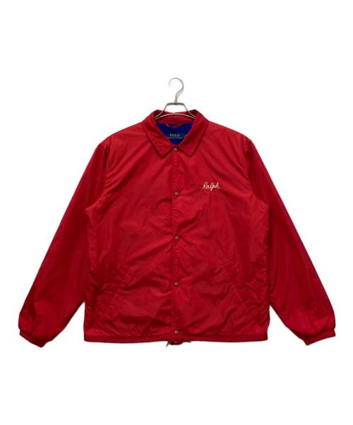 POLO RALPH LAUREN（ポロ・ラルフローレン）POLO RALPH LAUREN (ポロ・ラルフローレン) コーチジャケット レッド サイズ:SIZE Lの古着・服飾アイテム