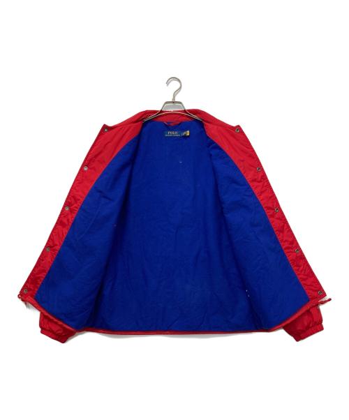 POLO RALPH LAUREN（ポロ・ラルフローレン）POLO RALPH LAUREN (ポロ・ラルフローレン) コーチジャケット レッド サイズ:SIZE Lの古着・服飾アイテム