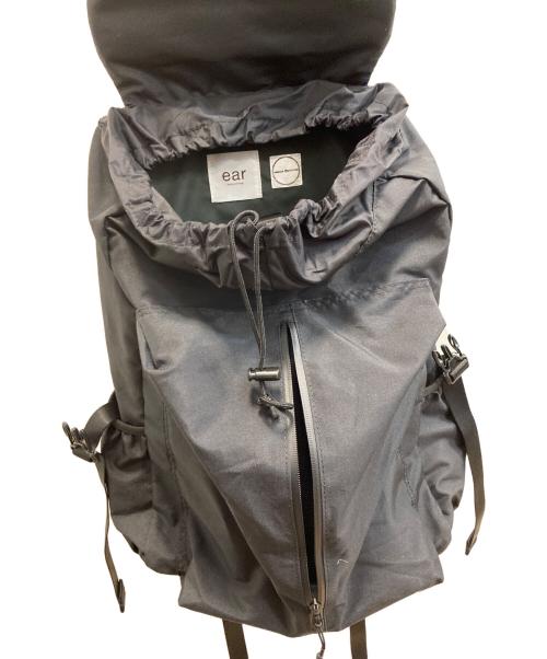 ear PAPILLONNER（イアパピヨネ）ear PAPILLONNER (イアパピヨネ) BURLAP OUTFITTER (バーラップアウトフィッター) 撥水レザーコンビライトリュック ブラックの古着・服飾アイテム