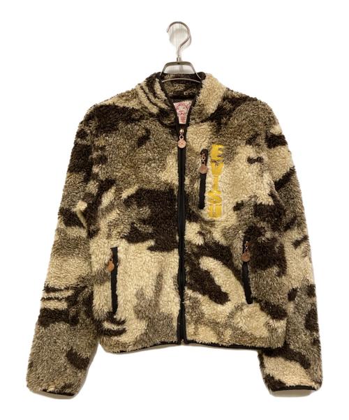 EVISU（エヴィス）EVISU (エヴィス) ボアジャケット/フリースジャケット ベージュ サイズ:34の古着・服飾アイテム