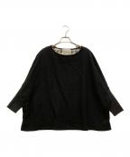 BEARDSLEYビアズリー）の古着「ウールカットソー」｜ブラック