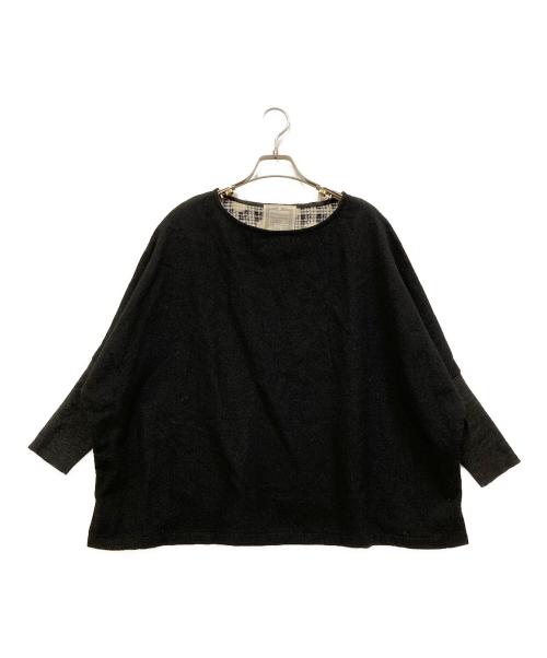 BEARDSLEY（ビアズリー）BEARDSLEY (ビアズリー) ウールカットソー ブラック サイズ:SIZE Freeの古着・服飾アイテム