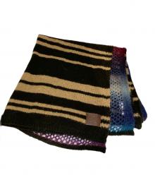 Vivienne Westwood（ヴィヴィアンウエストウッド）の古着「モヘヤ混マフラー」｜パープル×ブラック