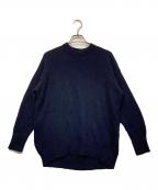 MACPHEEマカフィー）の古着「ラムカシミヤクルーネックプルオーバー」｜ネイビー