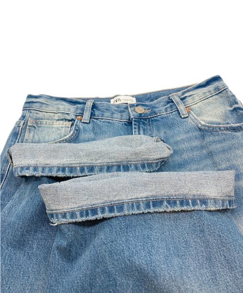 ZARA（ザラ）ZARA (ザラ) バギーフレアデニムパンツ インディゴ サイズ:40の古着・服飾アイテム