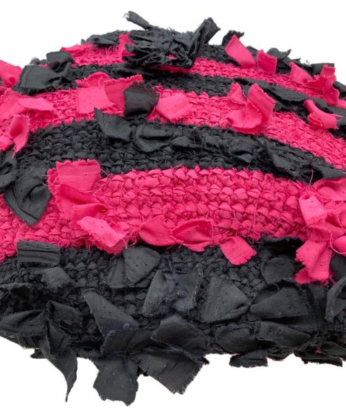 me ISSEY MIYAKE（ミーイッセイ ミヤケ）me ISSEY MIYAKE (ミーイッセイ ミヤケ) トートバッグ ブラック×ピンクの古着・服飾アイテム