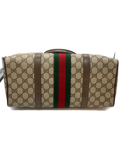 GUCCI（グッチ）GUCCI (グッチ) GGシェリーラインボストンバッグ ベージュの古着・服飾アイテム