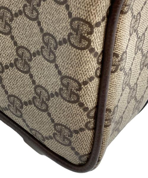 GUCCI（グッチ）GUCCI (グッチ) GGシェリーラインボストンバッグ ベージュの古着・服飾アイテム