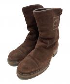 CHANELシャネル）の古着「ココマークムートンブーツ」｜ブラウン