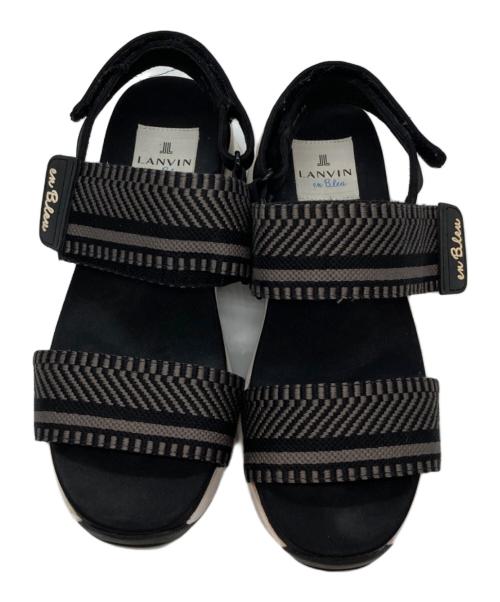 LANVIN en Bleu（ランバンオンブルー）LANVIN en Bleu (ランバンオンブルー) バックストラップサンダル ブラック サイズ:23㎝の古着・服飾アイテム