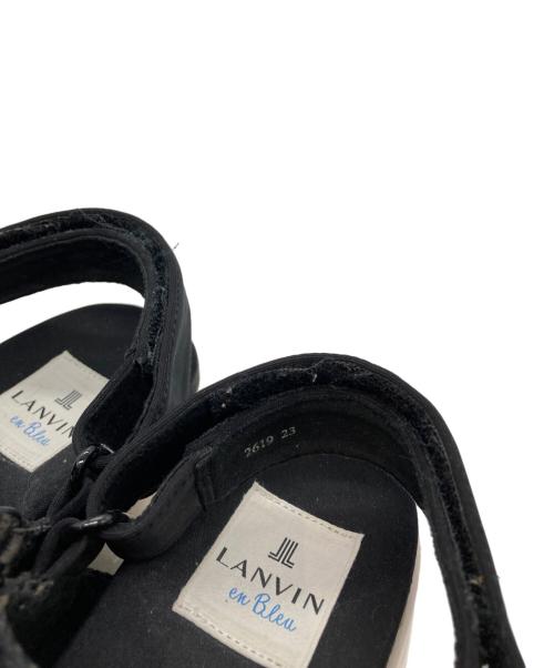 LANVIN en Bleu（ランバンオンブルー）LANVIN en Bleu (ランバンオンブルー) バックストラップサンダル ブラック サイズ:23㎝の古着・服飾アイテム