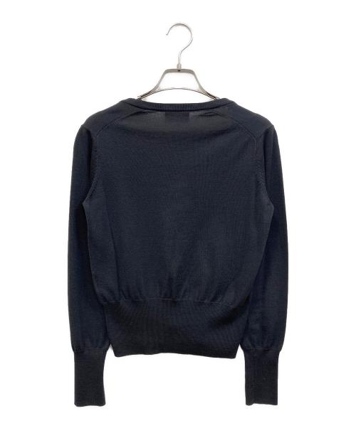 Vivienne Westwood RED LABEL（ヴィヴィアンウエストウッドレッドレーベル）Vivienne Westwood RED LABEL (ヴィヴィアンウエストウッドレッドレーベル) オーブ刺繍ニットカーディガン ネイビー サイズ:SIZE 2の古着・服飾アイテム