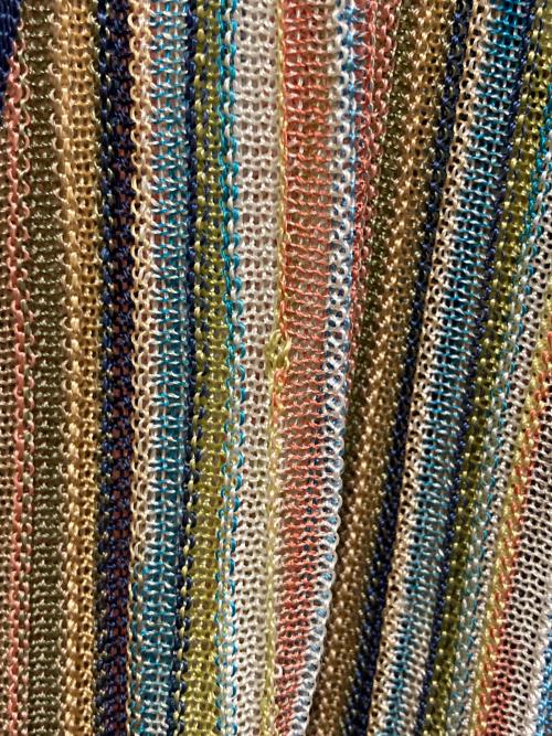 missoni（ミッソーニ）MISSONI (ミッソーニ) ニットカーディガン マルチカラー サイズ:SIZE 40の古着・服飾アイテム