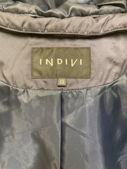 INDIVI（インディヴィ）INDIVI (インディヴィ) キルトショートコート ネイビー サイズ:SIZE 13の古着・服飾アイテム