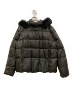 UNTITLEDアンタイトル）の古着「フォックスファー付きダウンジャケット」｜ブラック