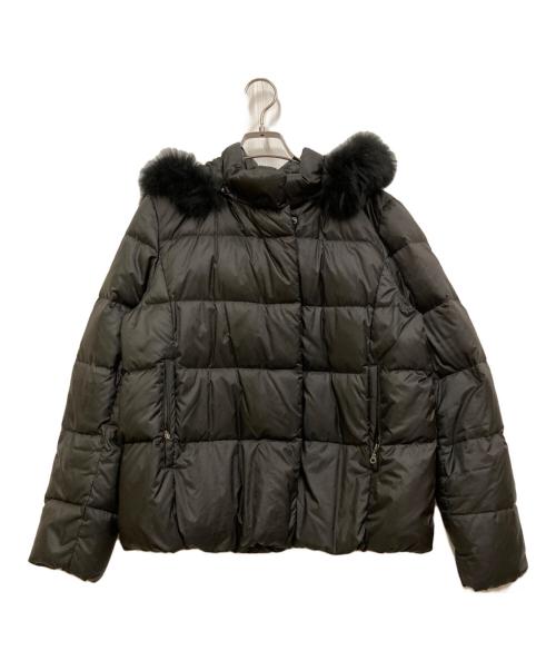 UNTITLED（アンタイトル）UNTITLED (アンタイトル) フォックスファー付きダウンジャケット ブラック サイズ:4の古着・服飾アイテム