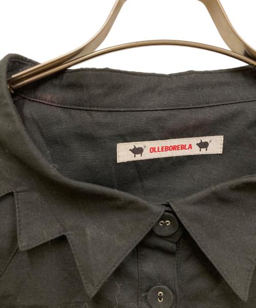 OLLEBOREBLA（アルベロベロ）OLLEBOREBLA (アルベロベロ) ブタさん刺繍シャツ ブラック サイズ:表記なしの古着・服飾アイテム